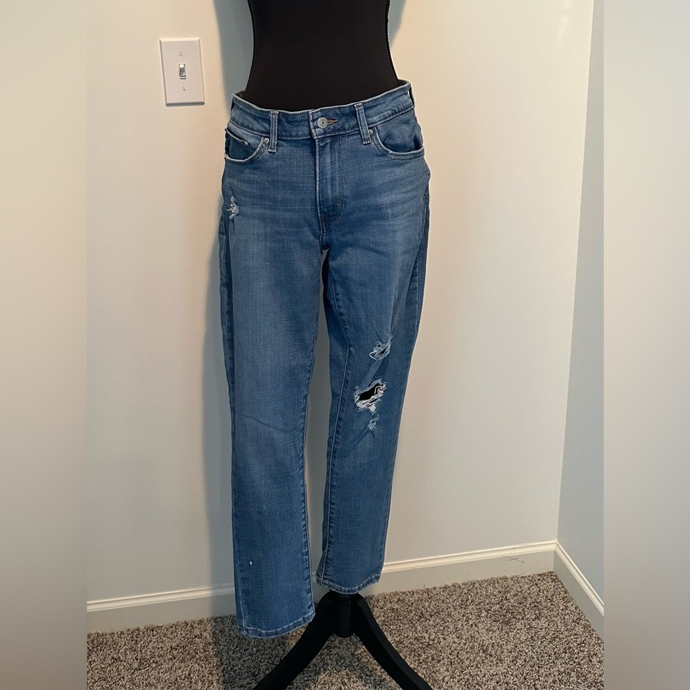 Levi's Blue Ripped Skinny Jeans